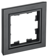 Рамка BRITE 1-ая черная РУ-1-БрЧ