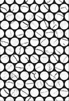 Плитка КЕРАМИН облицовочная Помпеи 7 тип 1 белые круги  400*275 59,4 кв.м(1,65/0,11)