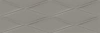 Плитка CERSANIT облицовочная Vegas рельеф серый 25x75 1с VGU092
