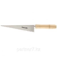 Ножовка SPARTA по гипсокартону 180 мм, деревянная рукоятка арт.233905