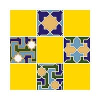 Плитка UNITILE мозаика Багдад желтый верх 02 300*300 (98*98) (1-й сорт)