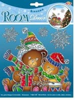 Элемент декоративный ROOM DECOR Медвежата с подарками-мини POX 6654