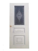 Полотно ЛЕСКОМ дверное Экшпон Соната ясень серый/серебро стекло с художественной печатью 60