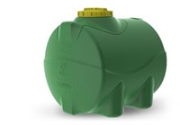 Емкость KSC горизонтальная цилиндрическая 2000 литров (зеленая) (1600*1375*1420) 40-286
