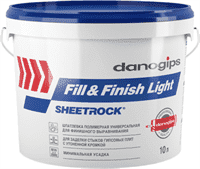 Шпатлевка DANOGIPS Fill & Finishlight 10л.