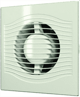 Вентилятор ЭРА осевой вытяжной с обратным клапаном D 100, декоративный SLIM 4C Ivory