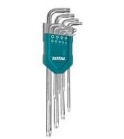 Ключи TOTAL имбусовые в наборе длинные 9шт (TORX) Cr-V T10-T50 THT106392