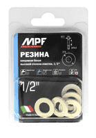 Прокладка MPF 1/2 белая резина (6шт) ИС.131188