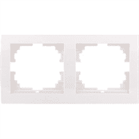 Рамка DERIY 2-ая горизонтальная б/вст белый 702-0200-147