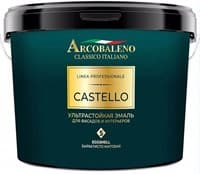 Эмаль РАДУГА Arcobaleno Castello ультрастойкая для фасадов и интерьеров 2,7л