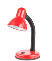 Светильник настольный ЭРА N-120-Е27-40W-R красный
