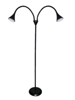 Светильник ULTRA LIGHT напольный UL0088D-2D черный, на подставке, 5Вт, 220В, LED