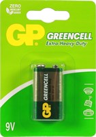 Батарейки GP Greencell КРОНА 1 шт (блистер)