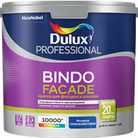 Краска водоэмульсионная Dulux Professional Bindo Facade для фасадов и цоколей ВW 2,5л