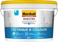 Краска водоэмульсионная MARSHALL MAESTRO Интерьерная фантазия BW 2,5л