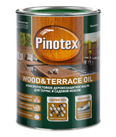 Масло PINOTEX деревозащитное Wood&Terrace Oil  Бесцветный 1л 5220306