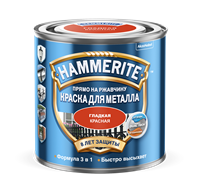 Краска Hammerite гладкая Красная 2,5 л 5093982