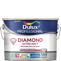 Краска Dulux TRADE Diamond Extra Matt глубокоматовая BW 10л 5273946