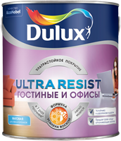 Краска Dulux Ultra Resist Гостиные и офисы база C 2,25л 5239221