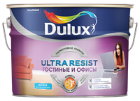 Краска Dulux Ultra Resist Гостиные и офисы база C 9л 5239222