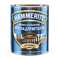 Краска HAMMER глад Св/коричн 0,75л 5163738