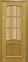 Полотно ОМИС дверное Капри (кора бронза) ПОС 700*2000*40 дуб натуральный тонированный