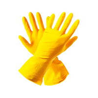 Перчатки резиновые гелевые желтые
