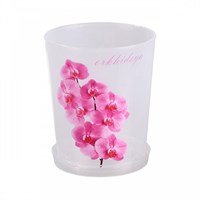Горшок цветочный для орхидеи 1,2л с/п, прозрач. М1603