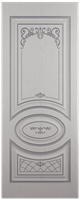 Полотно ЛЕСКОМ дверное Экшпон Новелла ясень серый/серебро глухое 60