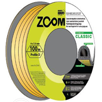 Уплотнитель P черный CLASSIC 100м ZOOM 8143