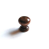 Ручка-кнопка мебельная АЛАПАЕВСК Мини орех (10)