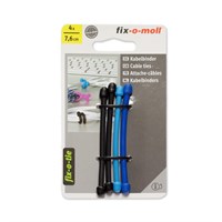 Стяжка СТРОЙБАТ для кабеля fix-o-moll 7,6см 3-цветная (4шт) 37524/3562861