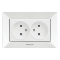 Розетка Рanasonic ARKEDIA двойная 0204-2WH арт.315-36055