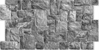 Панель ПВХ Камень натуральный серый 980*490мм ТП10019925