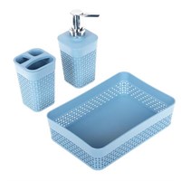 Набор PLAST TEAM OSLO Mini для ванной комнаты 3 предмета, туманно-голубой PT1338ТГ-9