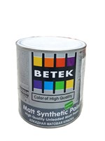 Краска BETEK Matt Syntetic paint 2,5л матовая синтетическая (эмаль)