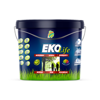 Краска РАДУГА ЕКО Life акриловая для стен и потолков гипоаллергенная 1л-1,3 кг