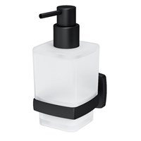 Диспенсер AM.PM Gem стеклянный для жидкого мыла с настенным держателем, черный A9036922