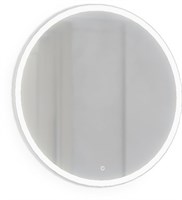 Зеркало для ванной комнаты MOON круглое 80 с подсветкой белый