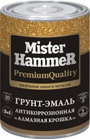 Эмаль КВИЛ 3в1 Алмазная крошка Mr. Hammer угольная 1кг