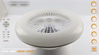 Люстра ESTARES управляемая светодиодная с вентилятором FAN ONE 80W+35W-550*200-white/white-220-IP19