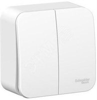 Выключатель SCHNEIDER ELECTRIC Blanca 2кл О/У изол.пл. 10А, белый BLNVA105011