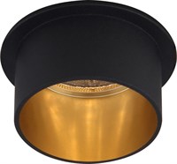 Светильник потолочный FERON встраиваемый DL6005 MR16 G5.3 алюминий, черный+золото 29733