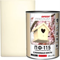 Эмаль ОРЕОЛ акриловая глянцевая слоновая кость 0,9кг 32336-14