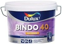 Краска водоэмульсионная Dulux BINDO 40 проф.полуглянец BW 9л 5302493