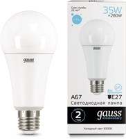 Лампа GAUSS LED Elementary A67 35W E27 2790Lm 6500K 70235