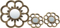 Комплект декоративных зеркал QWERTY Анже, бронза, 3шт 74055