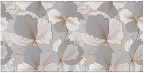 Керамогранит LASSELSBERGER БЛЮМ 300*603 декор цветы серый 7260-0005