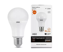 Лампа GAUSS LED Elementary A60 15W E27 2700K 1/10/40 23215