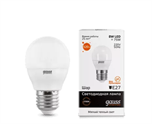 Лампа Gauss LED Elementary Globe 8W E27 3000K 53218